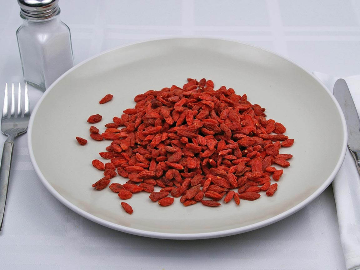 Calories in 1 cup(s) of Goji Berries - Dried