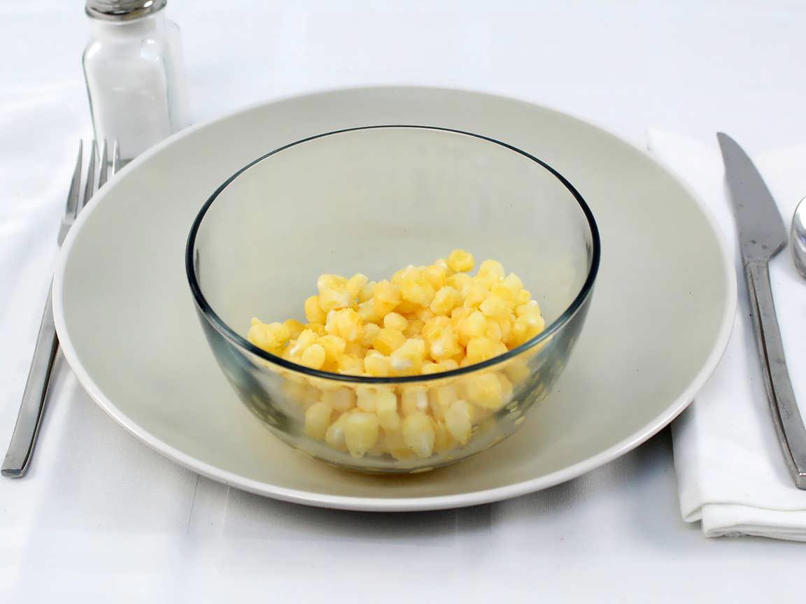 Calories in 1 cup(s) of Yellow Hominy Canned