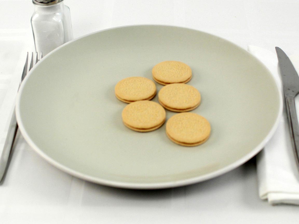 Calories in 5 cookie(s) of Golden Oreo Thins