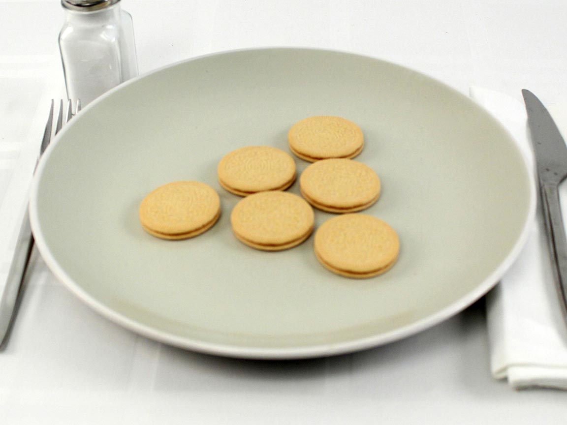 Calories in 6 cookie(s) of Golden Oreo Thins