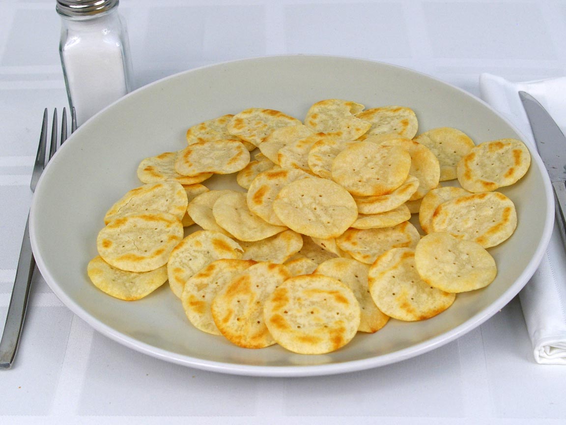 Calories in 84 ea(s) of Good Thins Potato Original