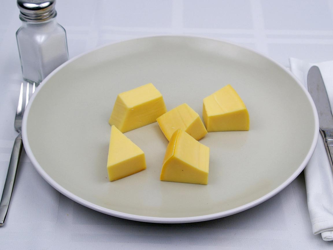 Calories in 5 piece(s) of Gouda Cheese