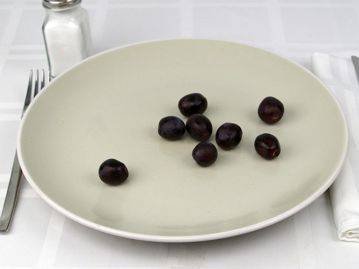Calories in 56 grams of Black Grapes