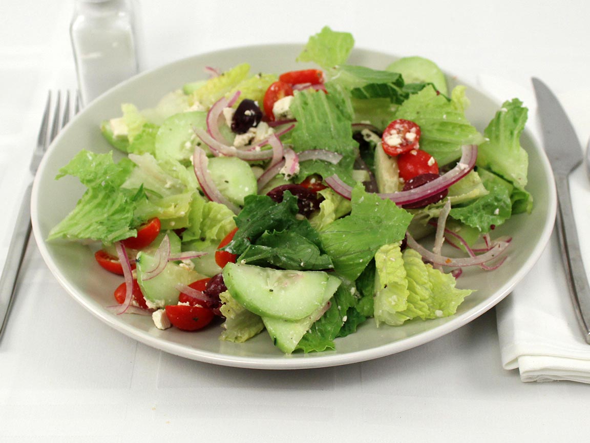 Calories in 365 grams of Greek Salad - No Dressing
