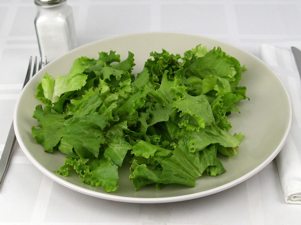 Calories in 1.25 cup(s) of Green Leaf Lettuce