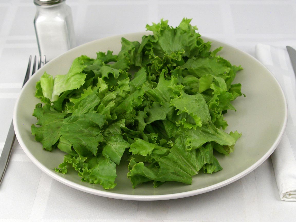 Calories in 1.5 cup(s) of Green Leaf Lettuce
