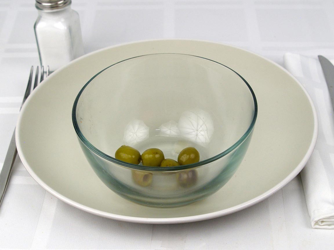 Calories in 18 grams of Green Olives