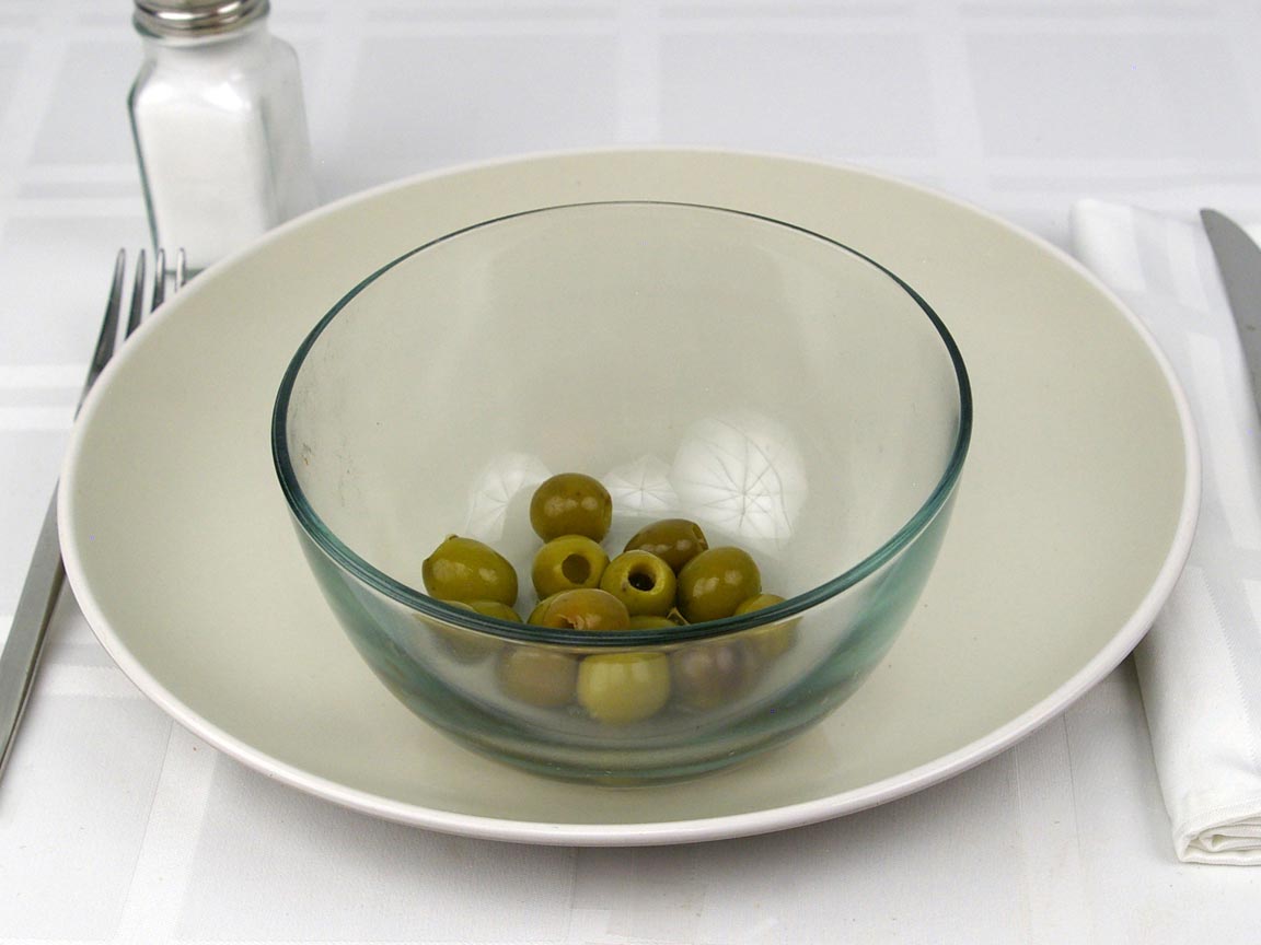 Calories in 45 grams of Green Olives