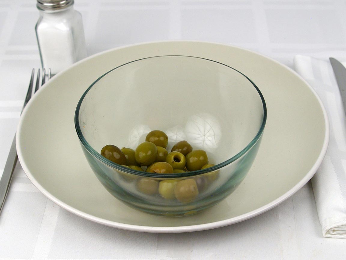 Calories in 54 grams of Green Olives