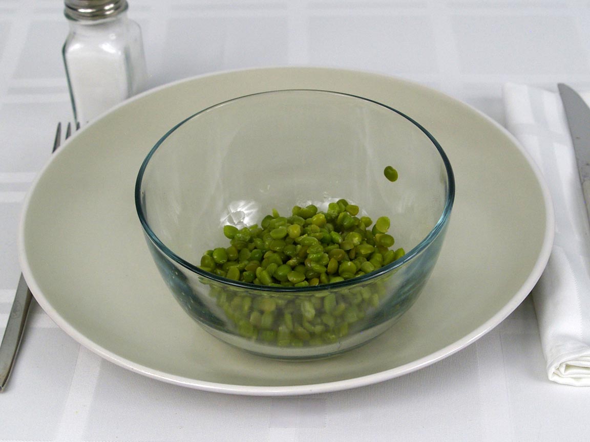 Calories in 0.5 cup(s) of Green Split Peas