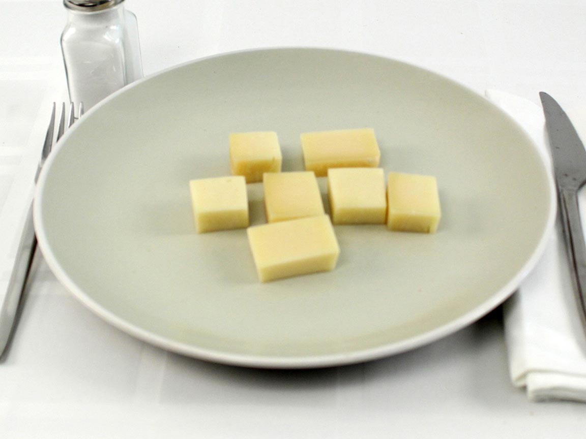 Calories in 99 grams of Gruyere Cheese