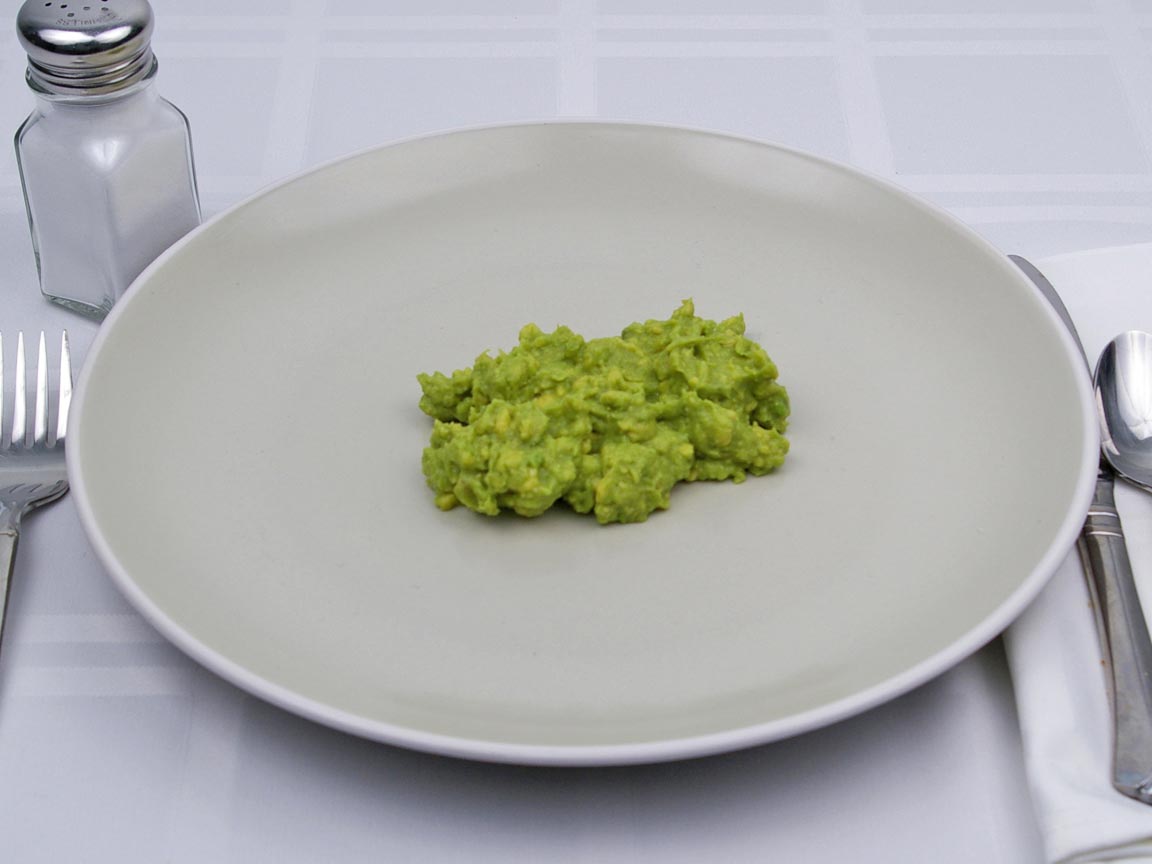 Calories in 113 grams of Guacamole - Avocados Only.