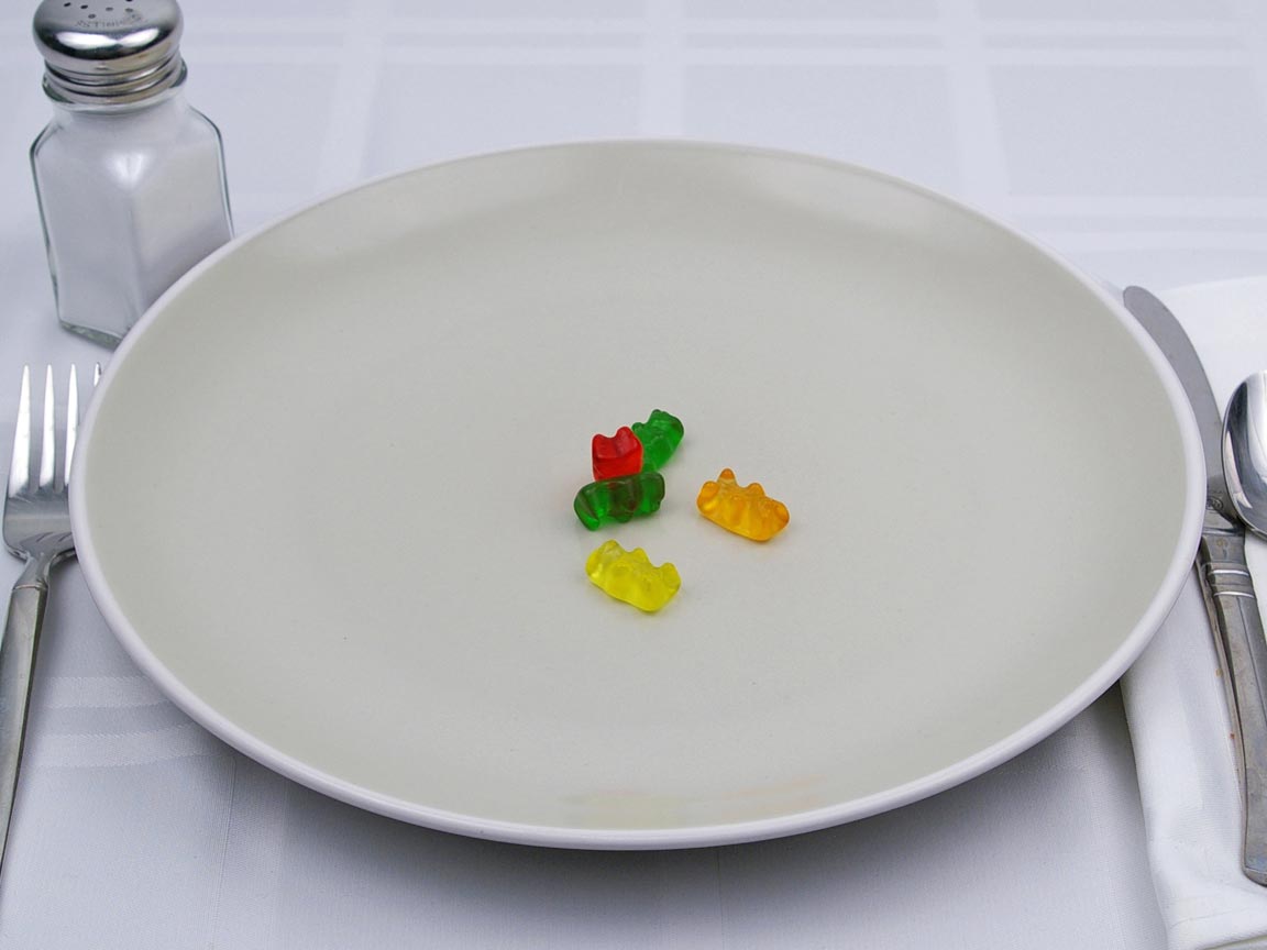 Calories in 5 bear(s) of Gummi Bears
