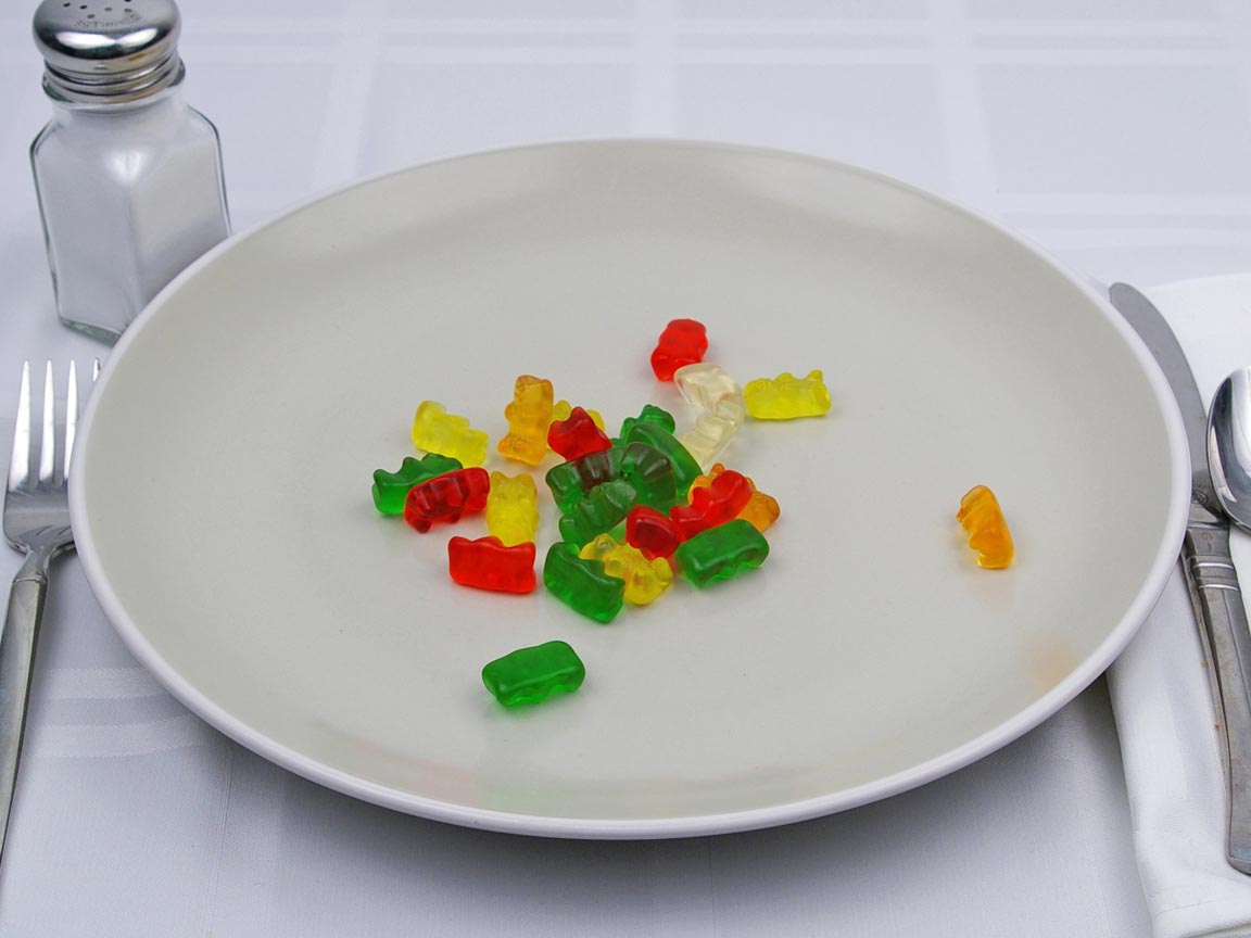 Calories in 25 bear(s) of Gummi Bears
