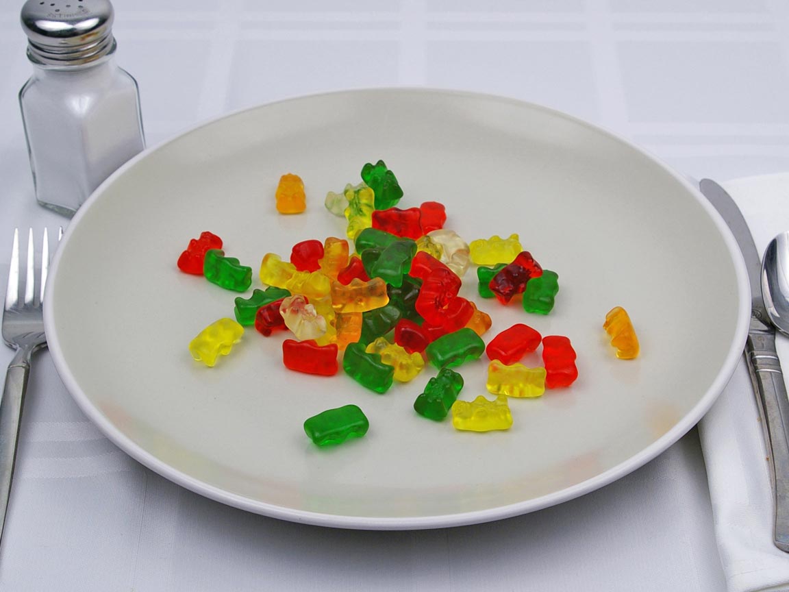 Calories in 55 bear(s) of Gummi Bears