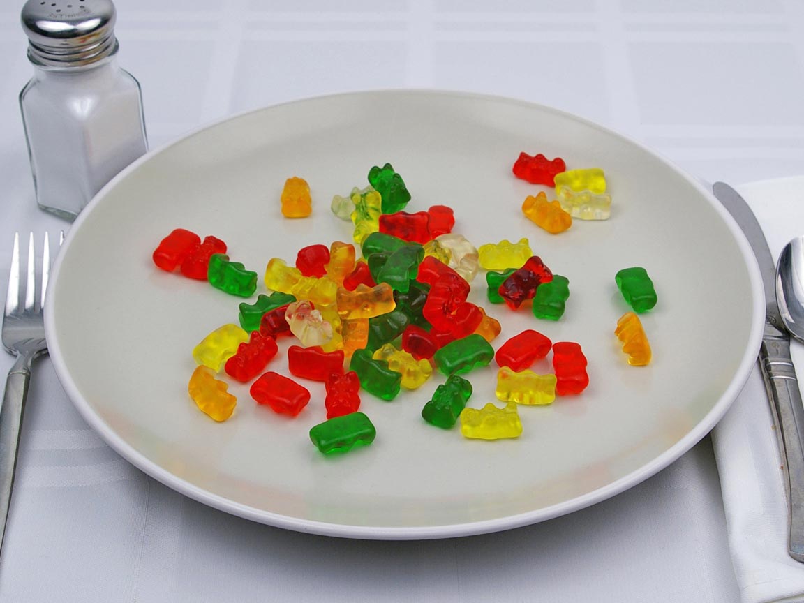 Calories in 65 bear(s) of Gummi Bears