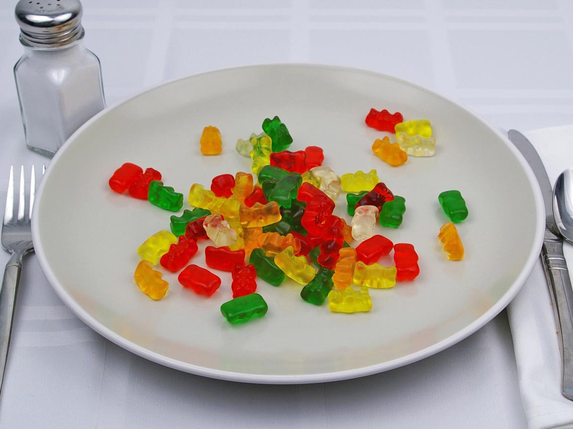 Calories in 70 bear(s) of Gummi Bears