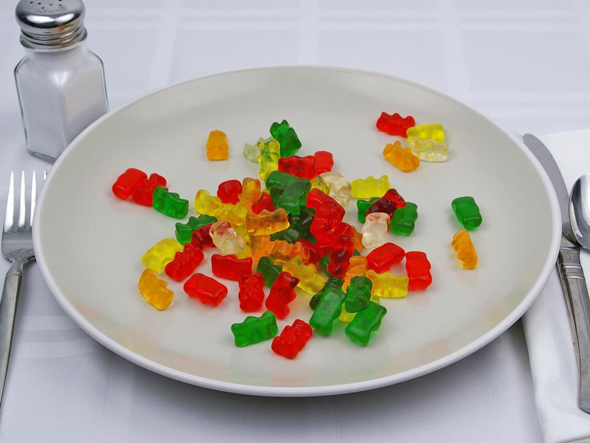 Calories in 75 bear(s) of Gummi Bears