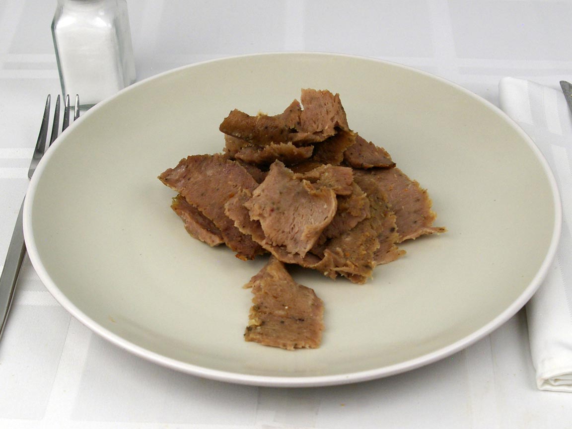 Calories in 141 grams of Gyro Meat - Beef and Lamb