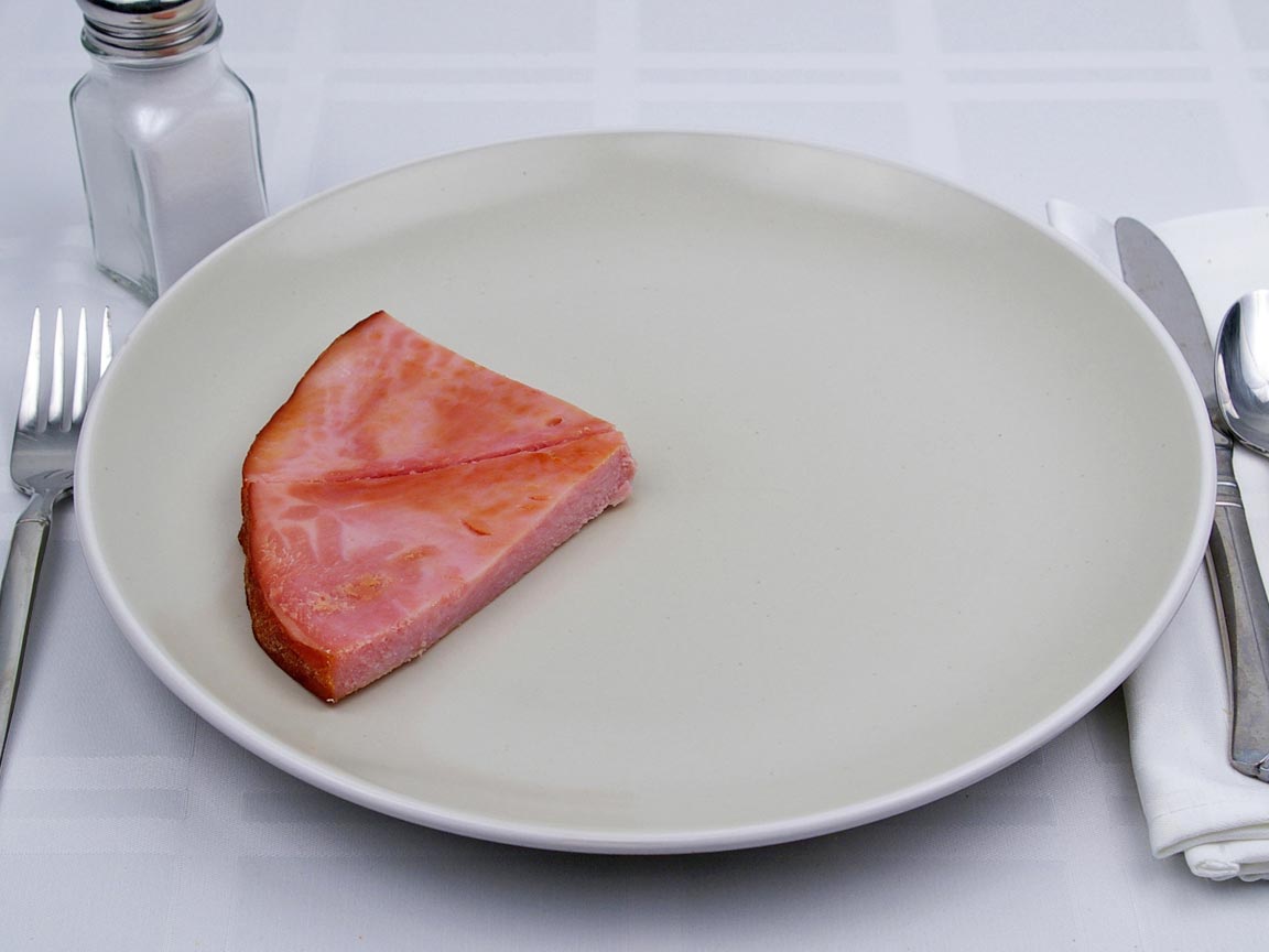 Calories in 2 piece(s) of Ham Steaks -Lean