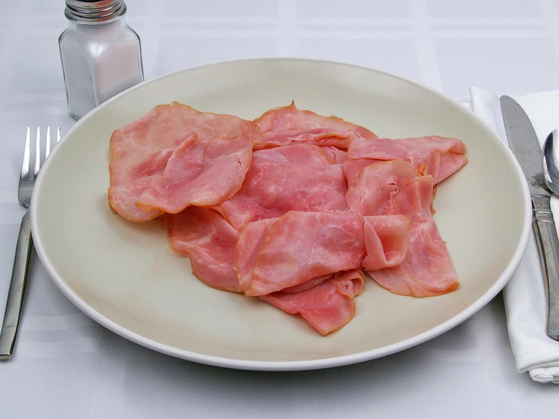 Calories in 15 slice(s) of Ham - Deli Sliced