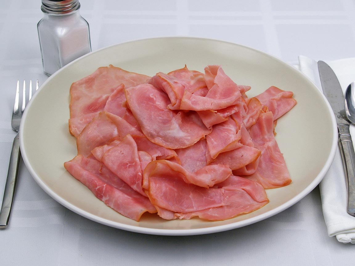 Calories in 30 slice(s) of Ham - Deli Sliced