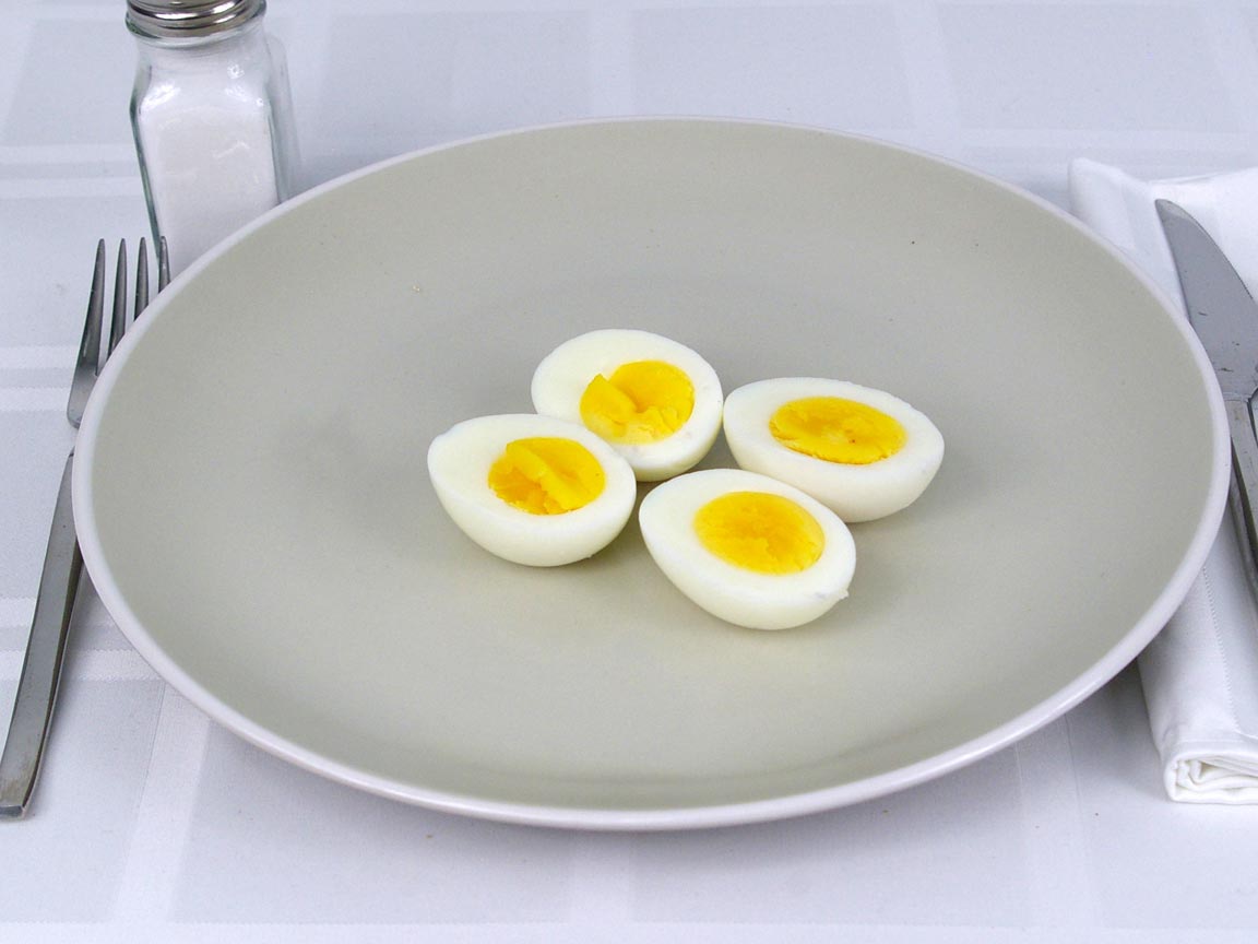 Calories in 2 ea(s) of Hard Boiled Egg Large