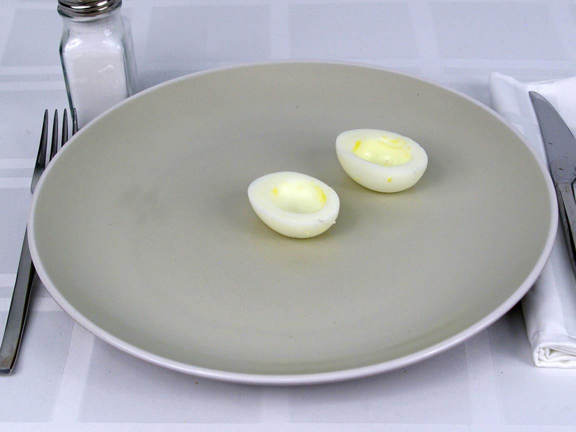 Calories In 1 Ea s Of Hard Boiled Egg Whites 