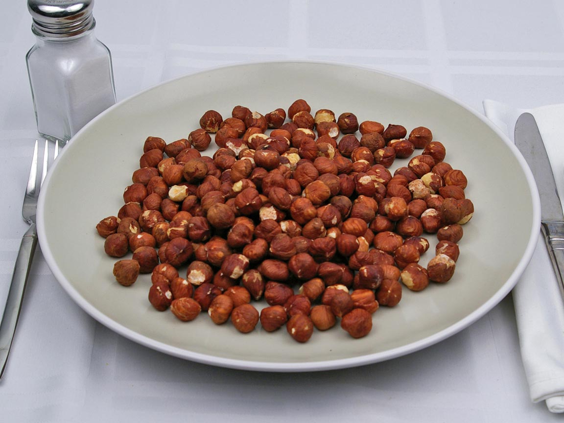 Calories in 1.75 cup(s) of Hazelnuts