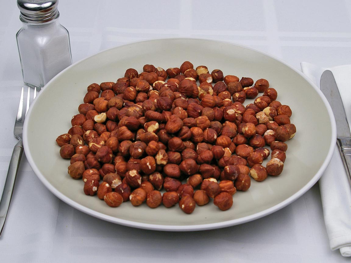Calories in 2 cup(s) of Hazelnuts