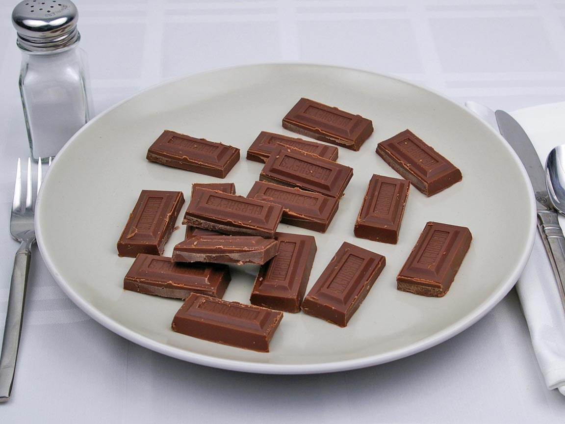 Calories in 226 grams of Hershey's Milk Chocolate Bar - Large