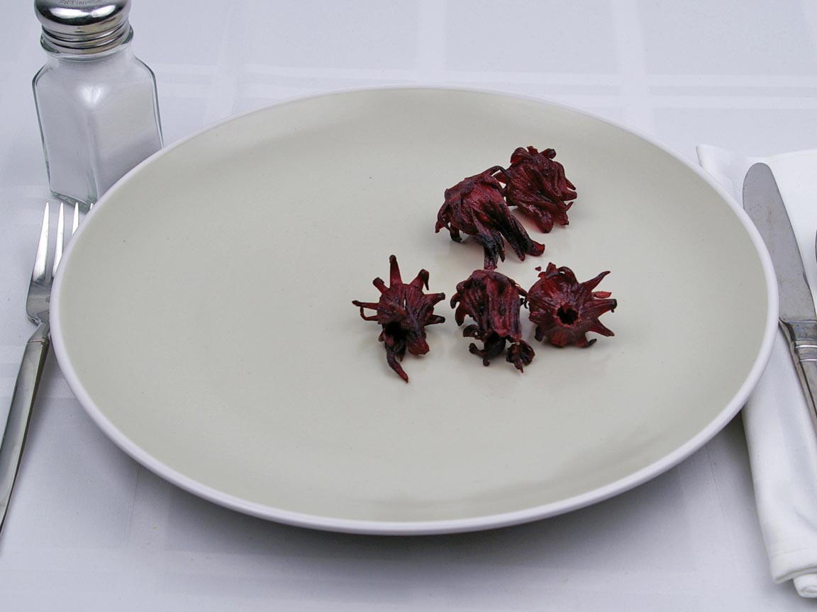 Calories in 0.33 cup(s) of Hibiscus Flowers - Dried