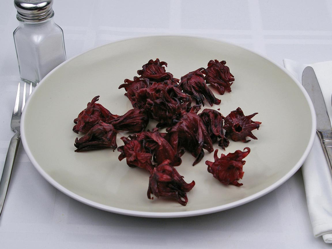 Calories in 1.33 cup(s) of Hibiscus Flowers - Dried