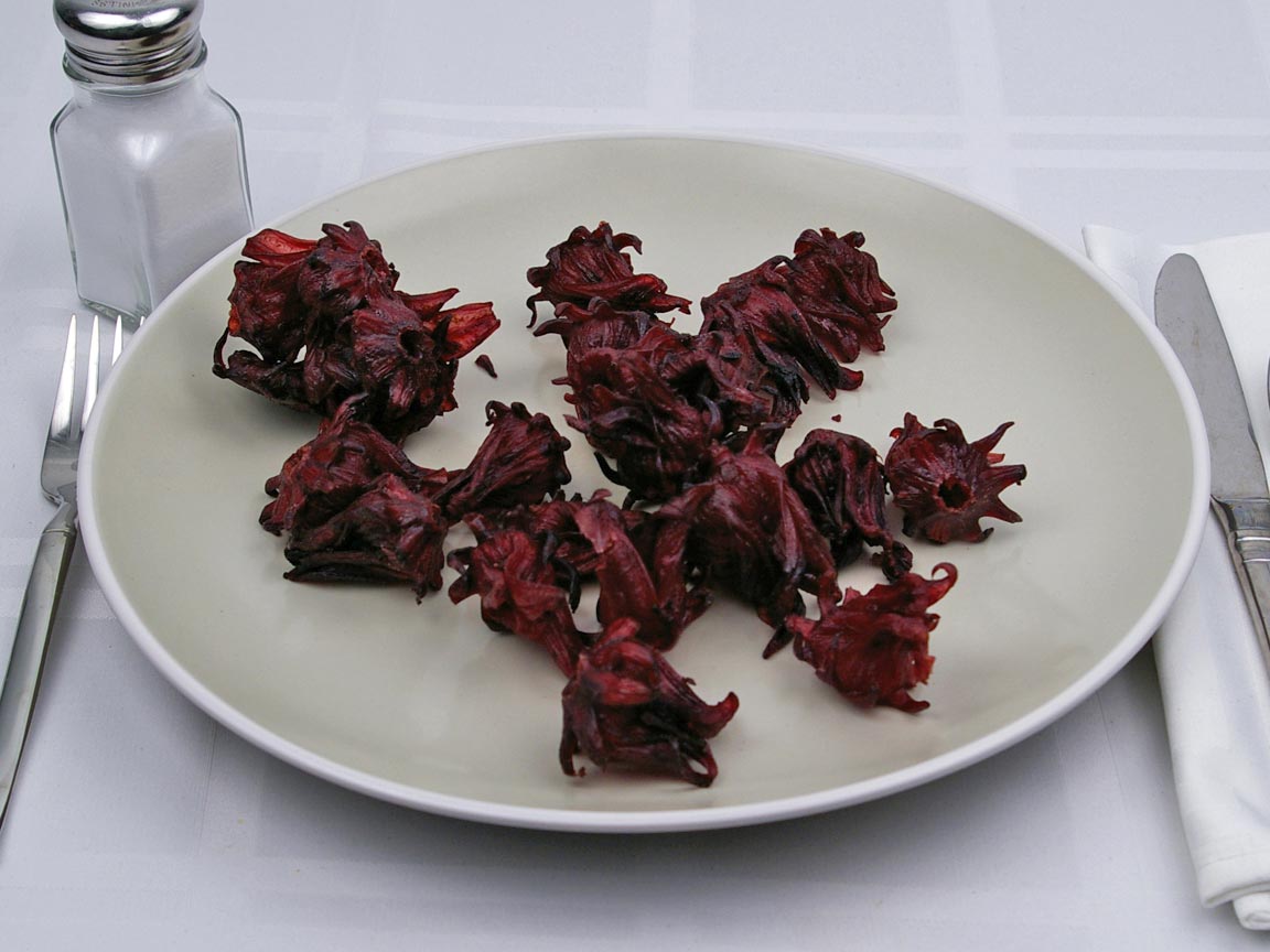Calories in 1.67 cup(s) of Hibiscus Flowers - Dried