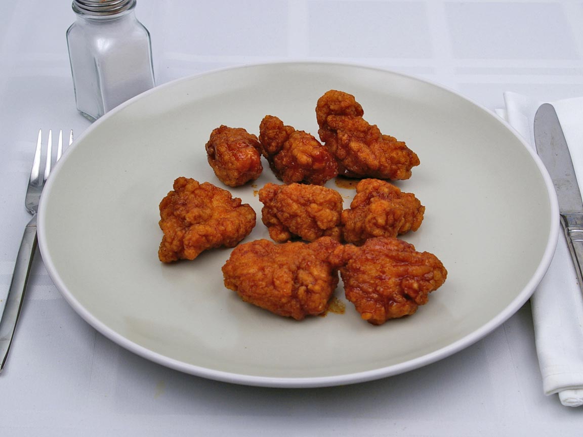 Calories in 8 piece(s) of Kentucky Fried Chicken - HBBQ Hot Wings