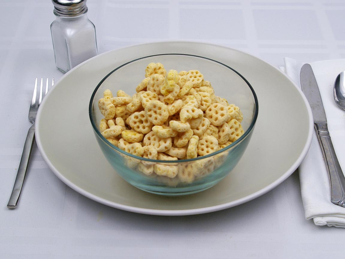 Calories in 2.5 cup(s) of Honey-Comb Cereal