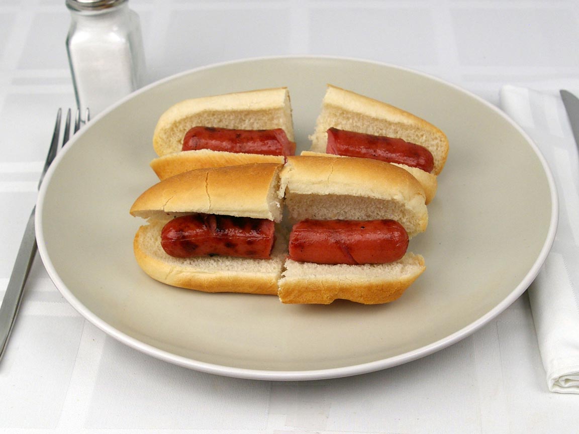 Calories in 2 hot dog(s) of Hot Dog