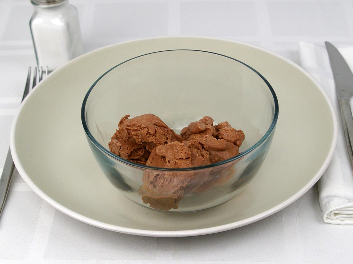 Calories in 0.75 cup(s) of Chocolate Ice Cream