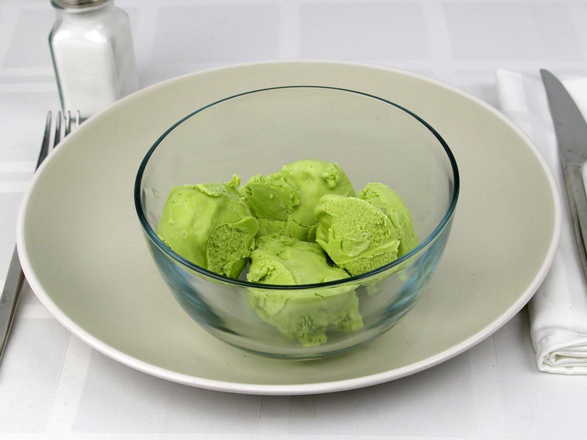 Calories in 1 cup(s) of Haagen Dazs Green Tea Ice Cream