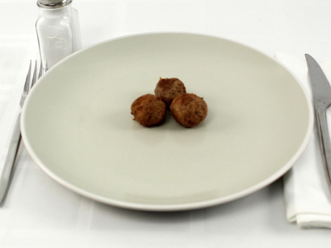 Calories in 3 meatball(s) of Ikea Swedish Meatballs