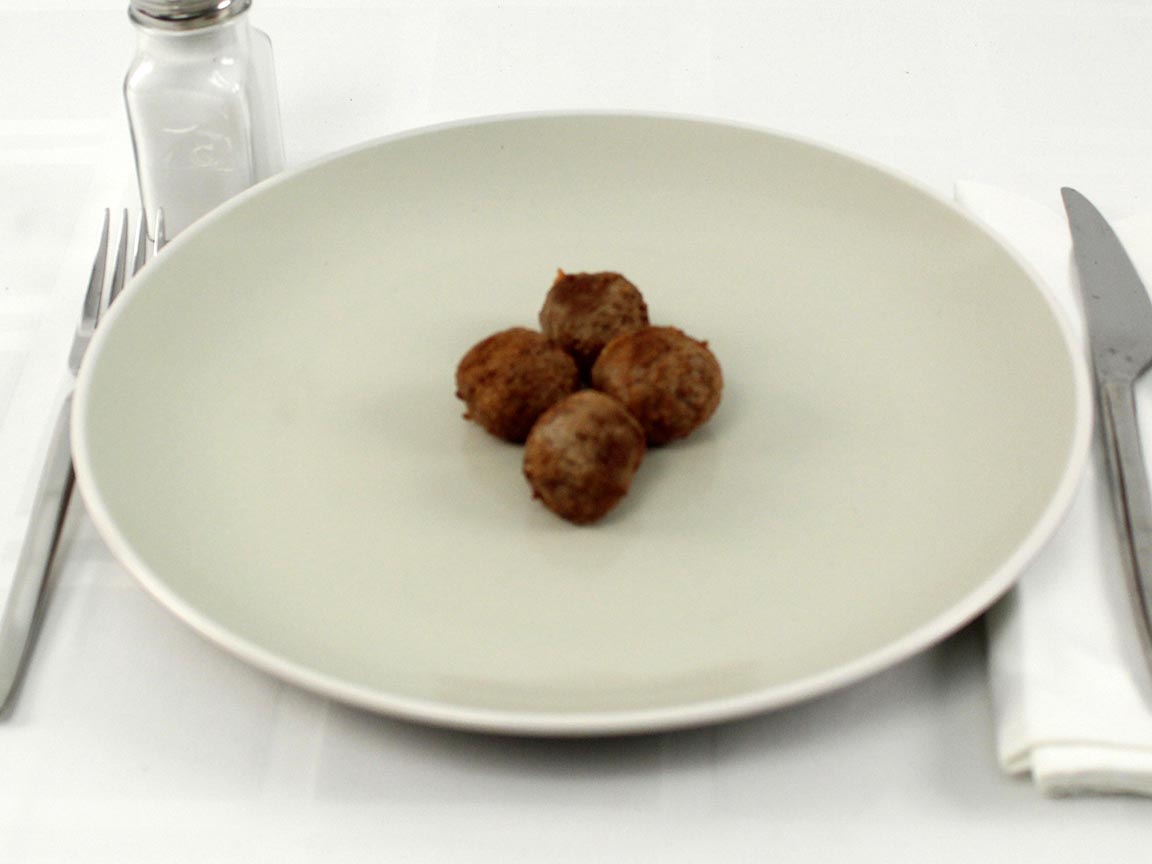 Calories in 4 meatball(s) of Ikea Swedish Meatballs