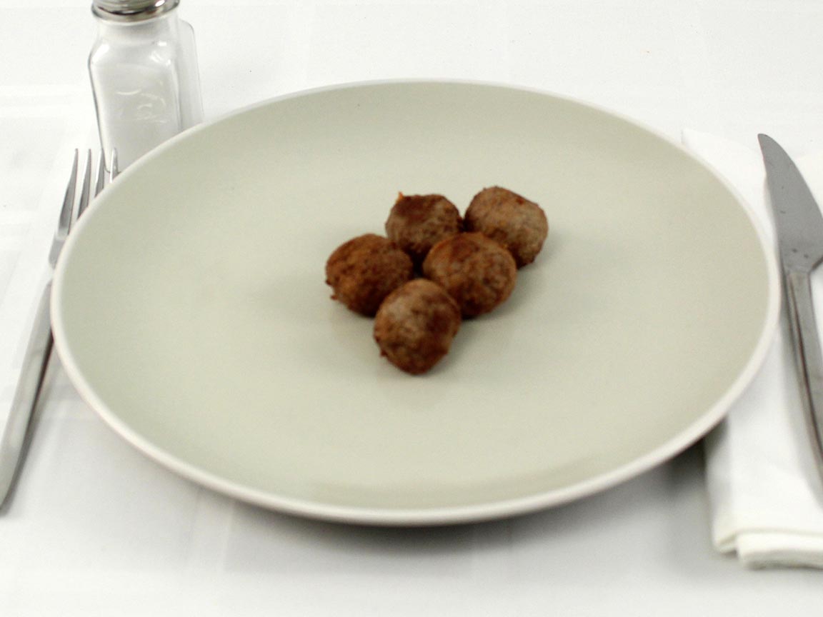 Calories in 5 meatball(s) of Ikea Swedish Meatballs