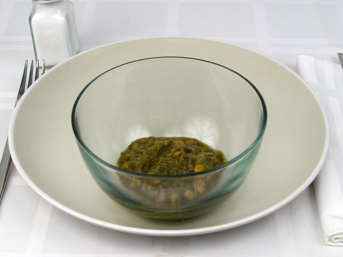 Calories in 0.5 cup(s) of Indian Spinach Dal - Lentils
