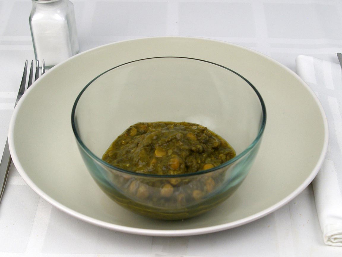Calories in 1 cup(s) of Indian Spinach Dal - Lentils
