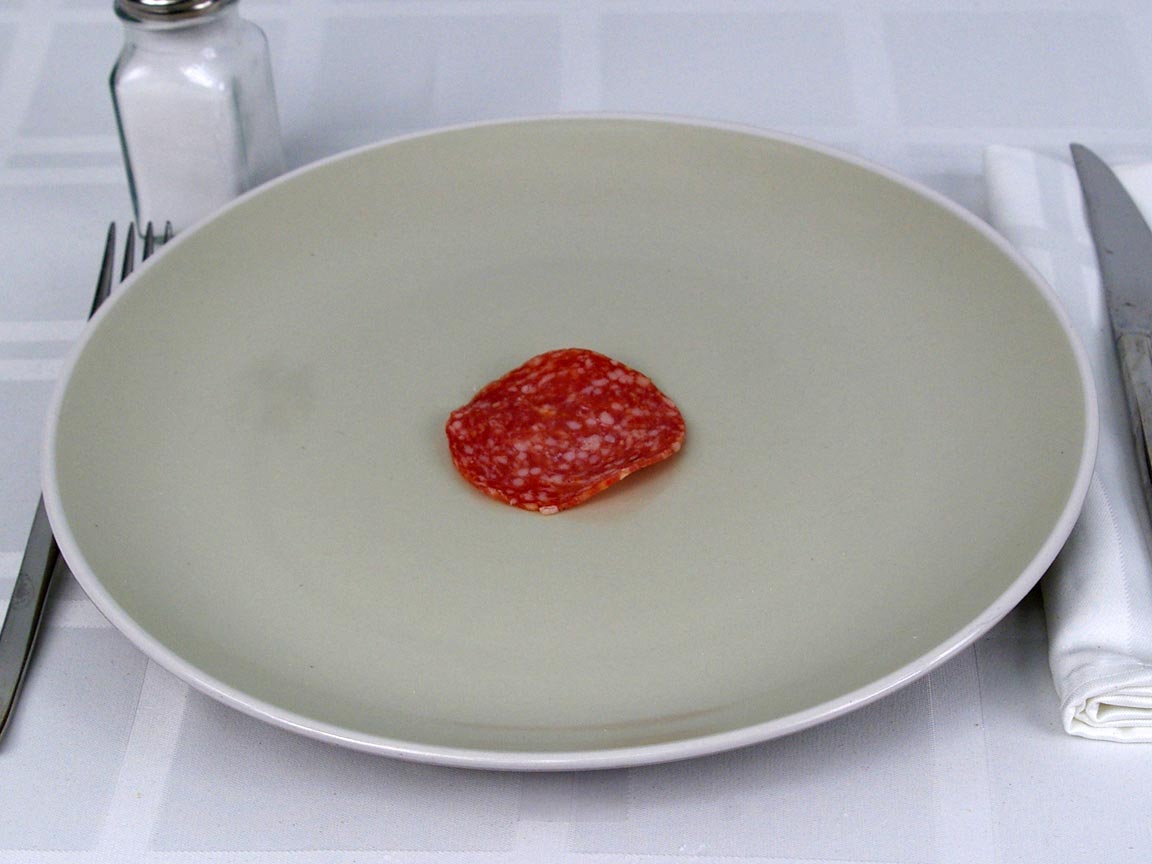 Calories in 1 ea(s) of Italian Dry Salami