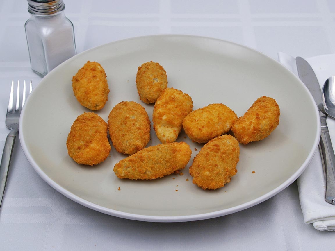 Calories in 9 piece(s) of Jalapeno Poppers - Cream Cheese - Oven Baked