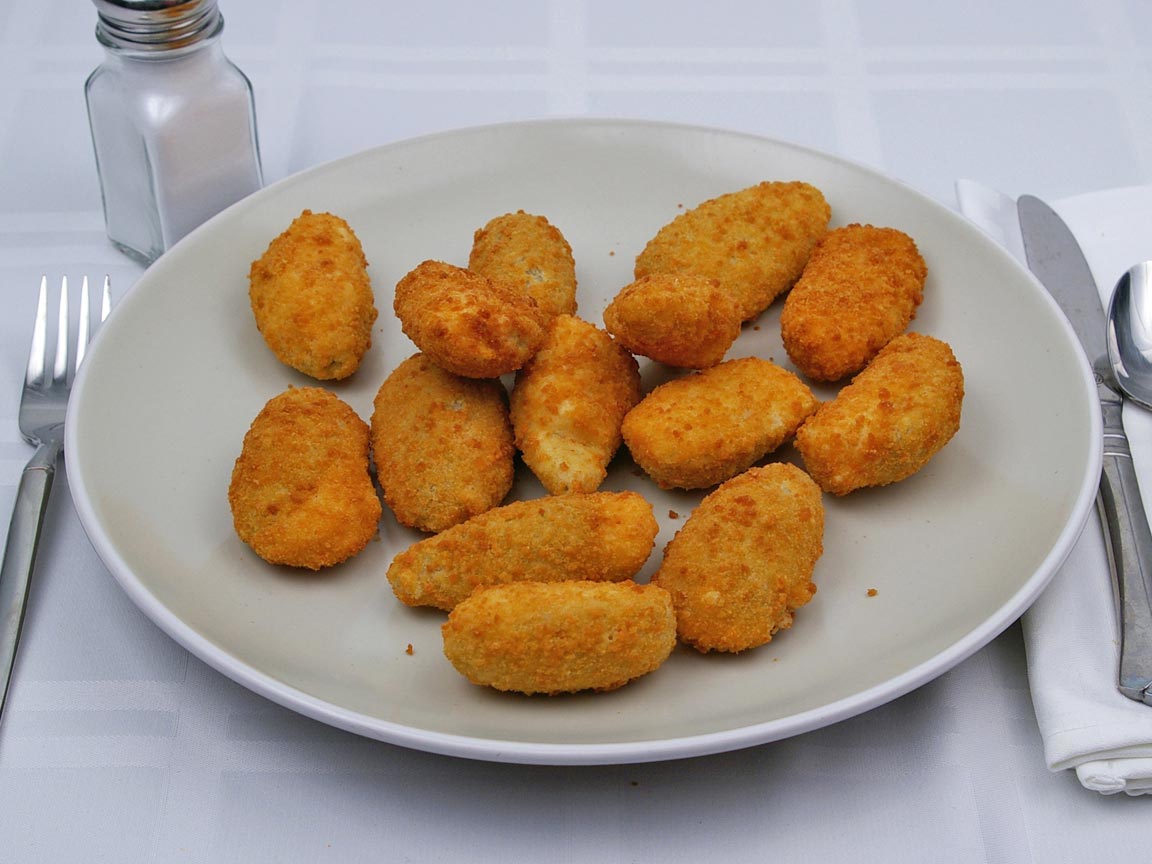 Calories in 14 piece(s) of Jalapeno Poppers - Cream Cheese - Oven Baked