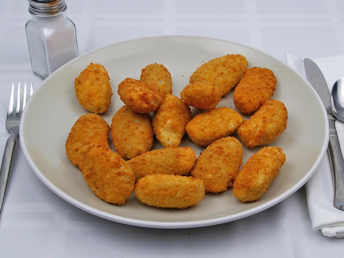 Calories in 16 piece(s) of Jalapeno Poppers - Cream Cheese - Oven Baked
