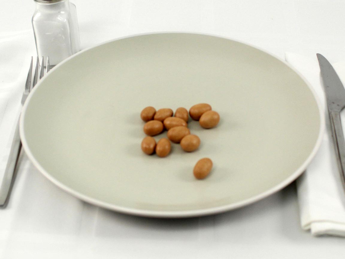 Calories in 18 grams of Japanese Peanuts