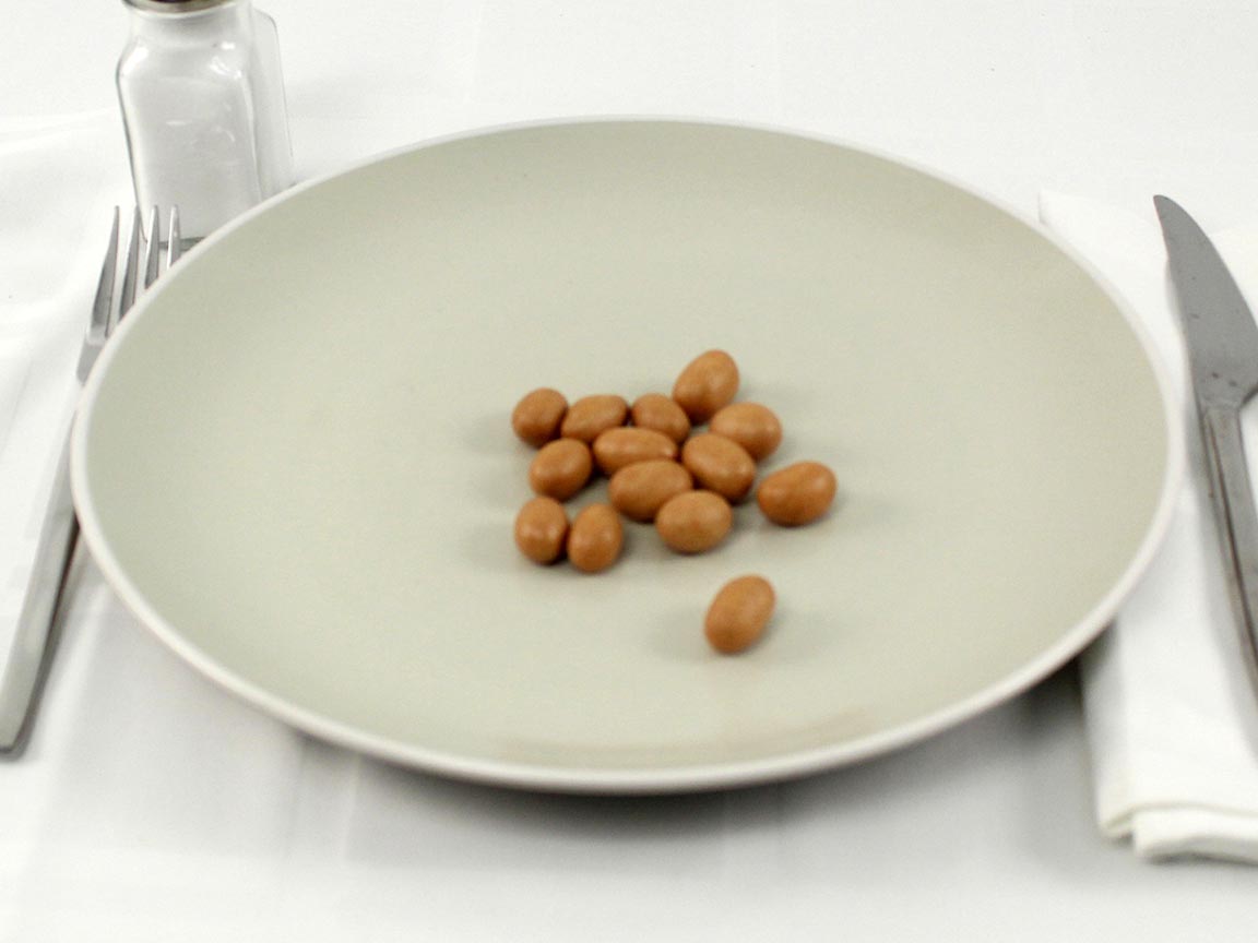 Calories in 21 grams of Japanese Peanuts